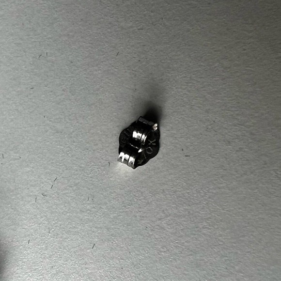 White Gold + Sapphire Earrings - Picture 3 of 7